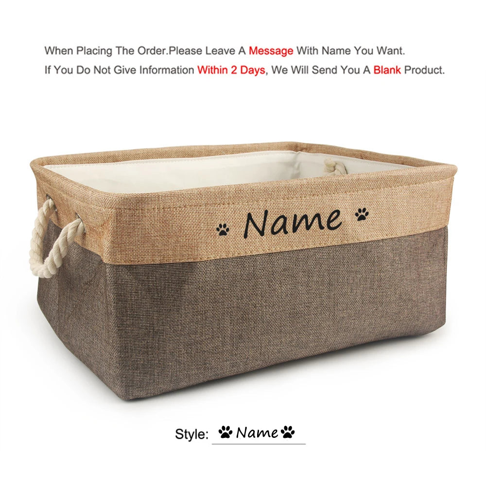 Personalized Dog /Cat Toy Storage Box