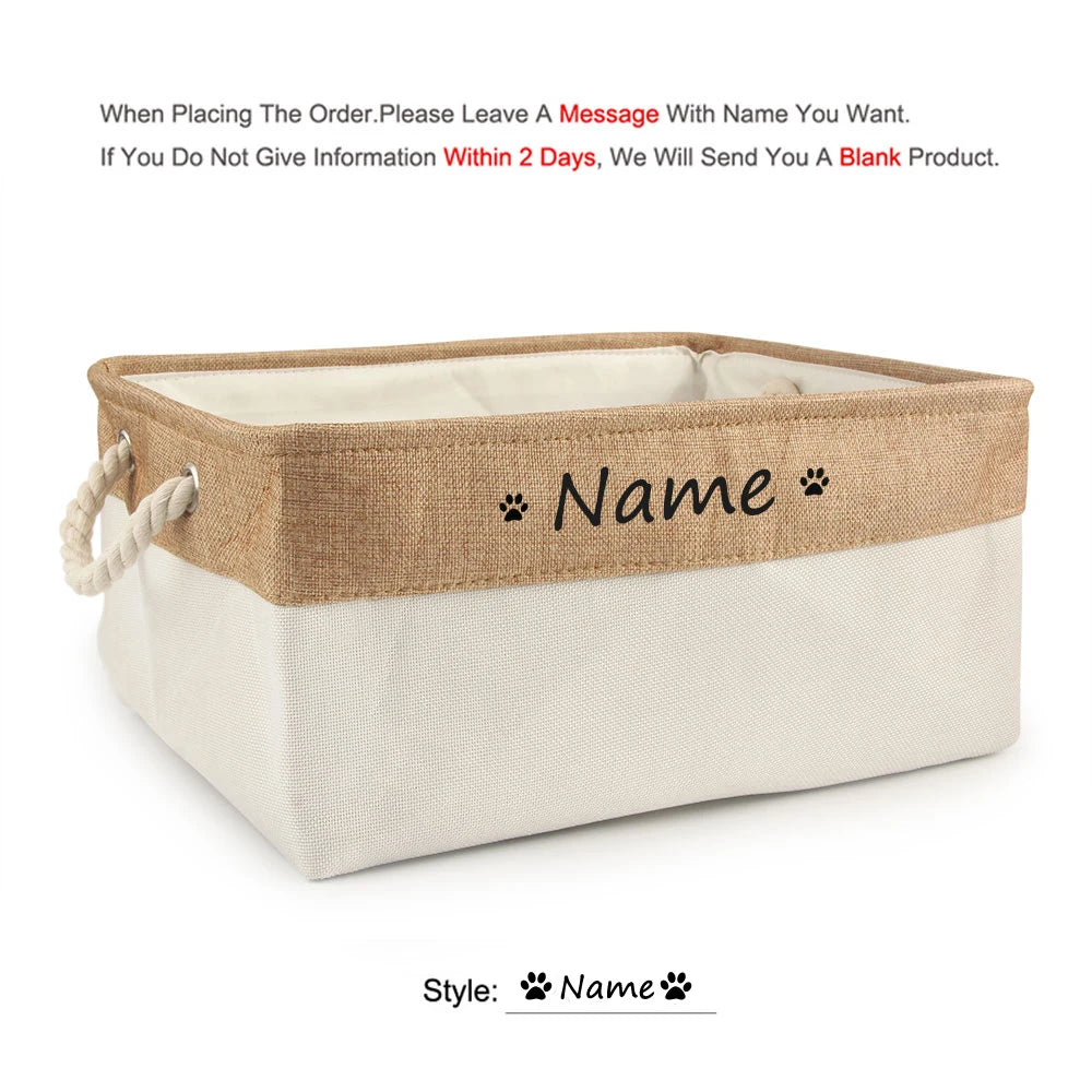Personalized Dog /Cat Toy Storage Box