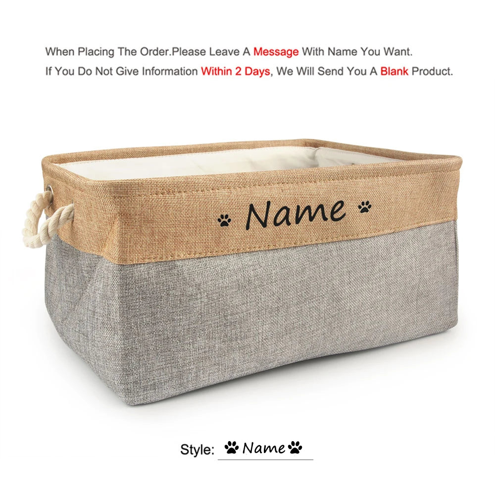 Personalized Dog /Cat Toy Storage Box
