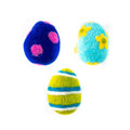 Dog or Cat Pack of 3 Easter Egg Toys handmade by women's collective