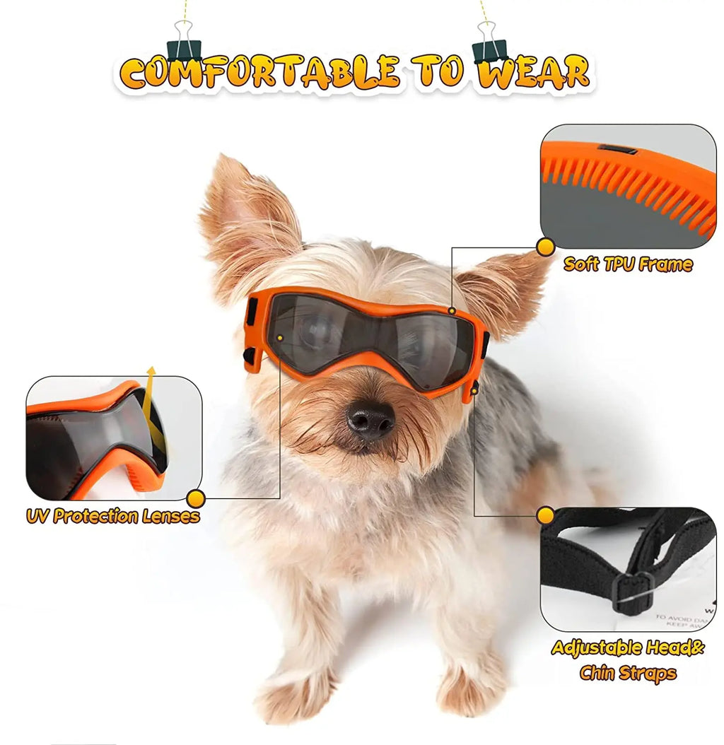 Dog UV Protection Sunglasses Goggles with adjustable Straps