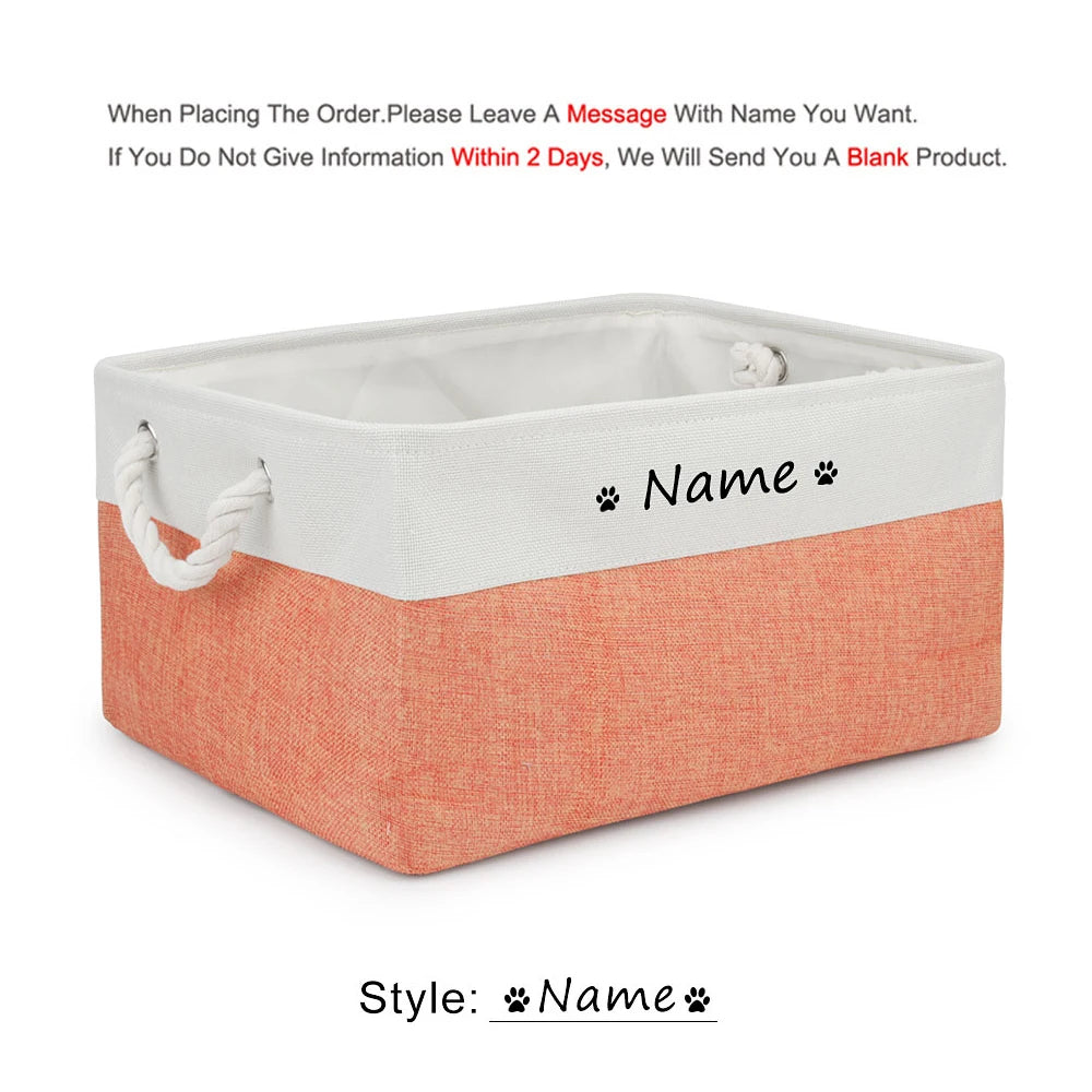 Personalized Dog /Cat Toy Storage Box
