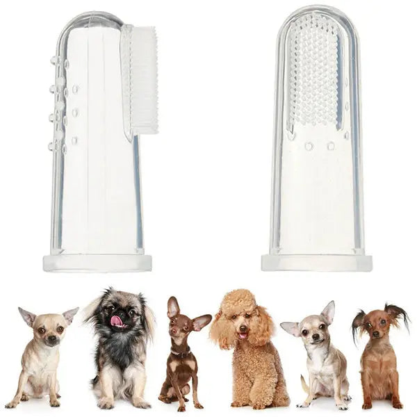 4Pcs Pet Finger Toothbrush