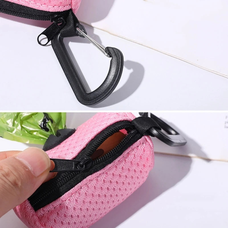 Dog Poop Pickup Bag Holder and Waste Bag Dispenser