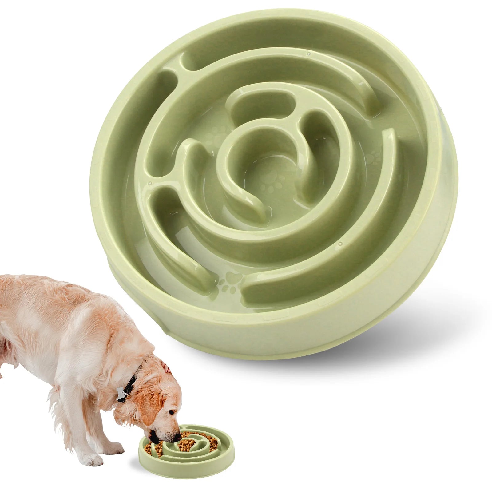 Maze Pet  Food Bowl for slower eating - Non slip and Durable - Suitable for pets of all sizes