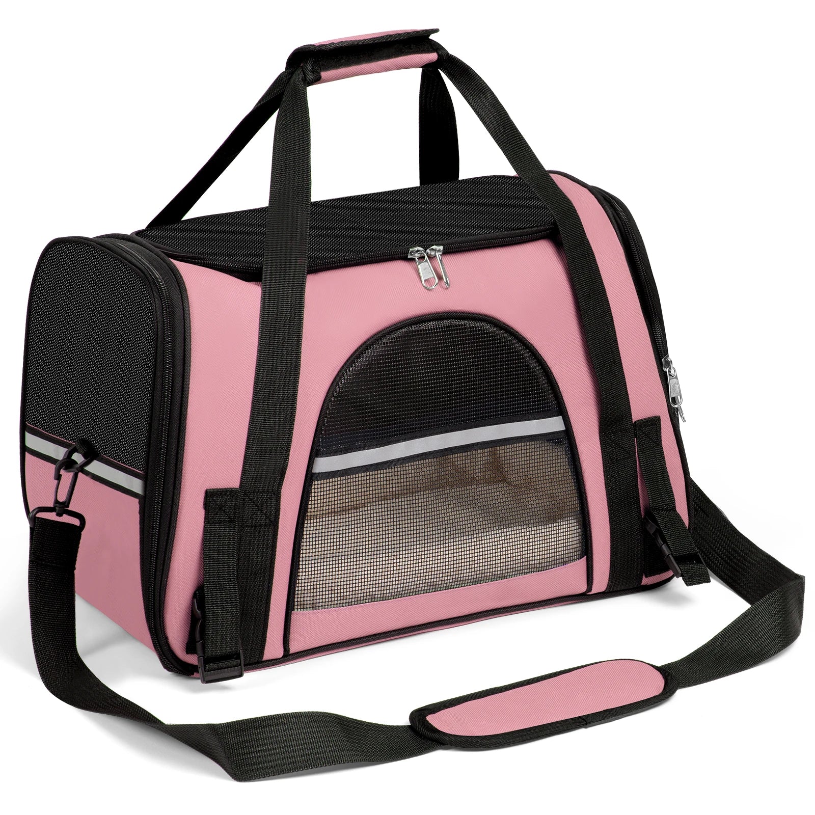 Dog/cat Carrier for Small, Medium to 15Lbs. Foldable Airline Approved