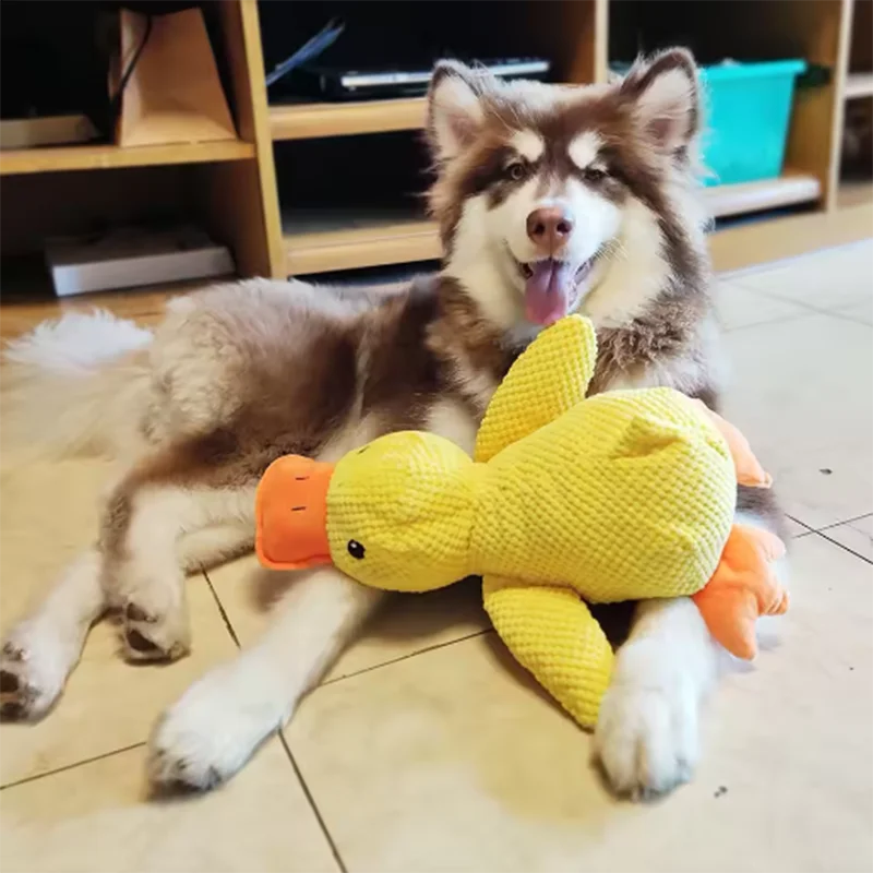 Calming Duck Toys Durable Squeaky for Pet Teeth