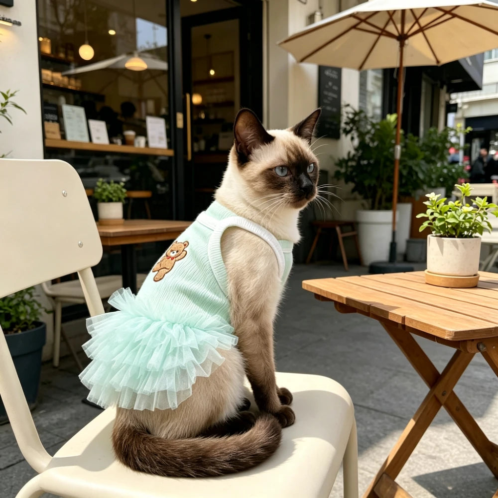 Cute Princess Sleeveless Puffy Pet dress