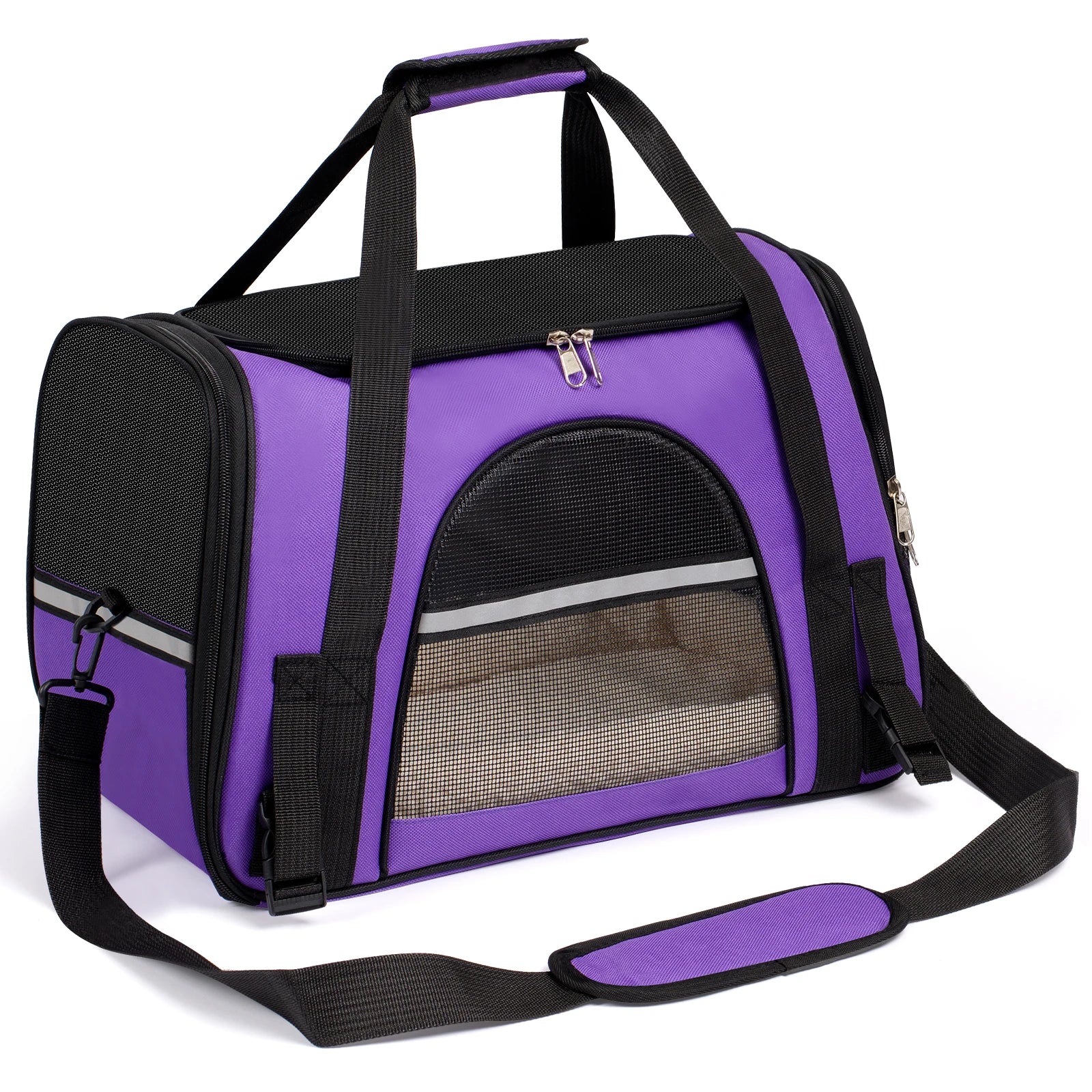 Dog/cat Carrier for Small, Medium to 15Lbs. Foldable Airline Approved