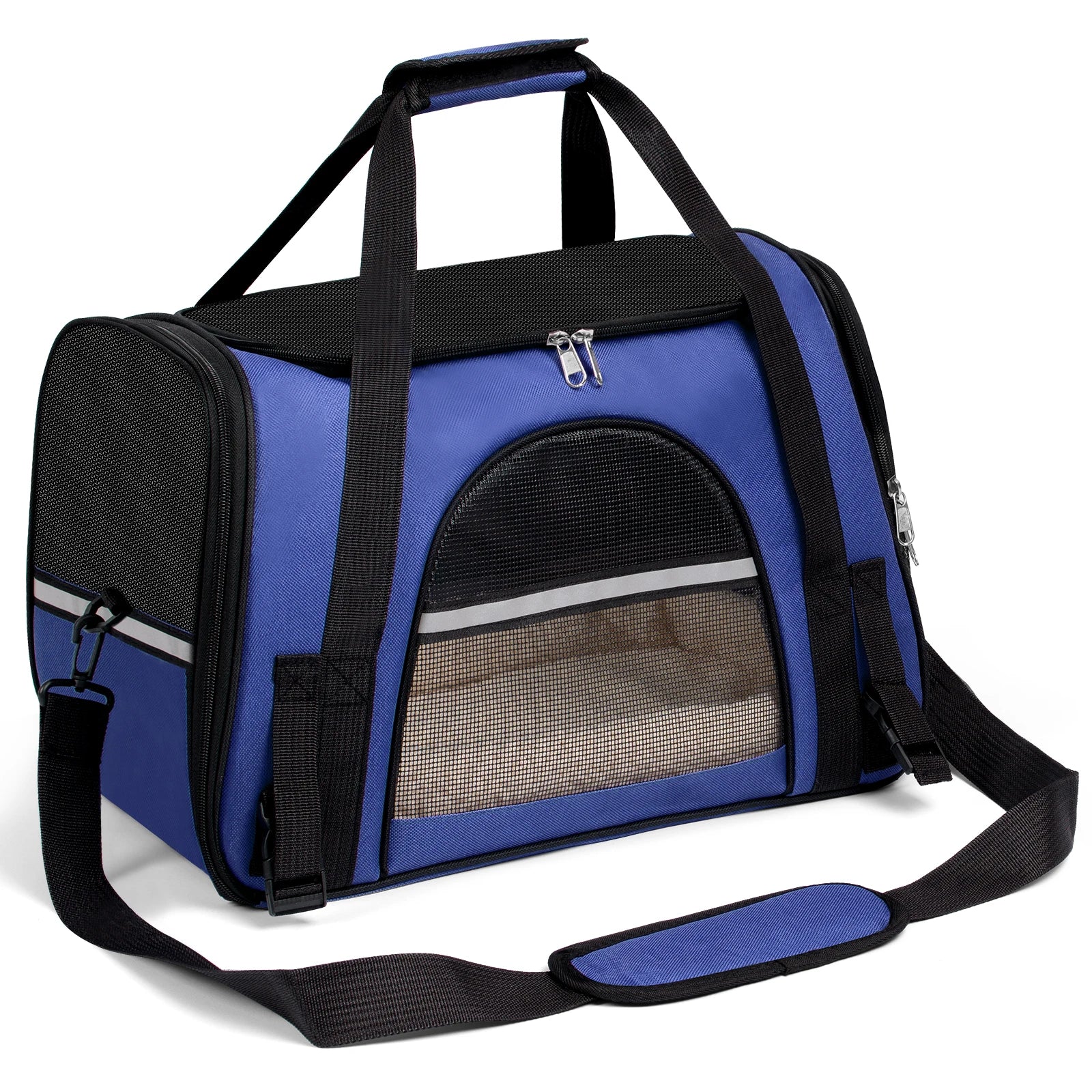 Dog/cat Carrier for Small, Medium to 15Lbs. Foldable Airline Approved
