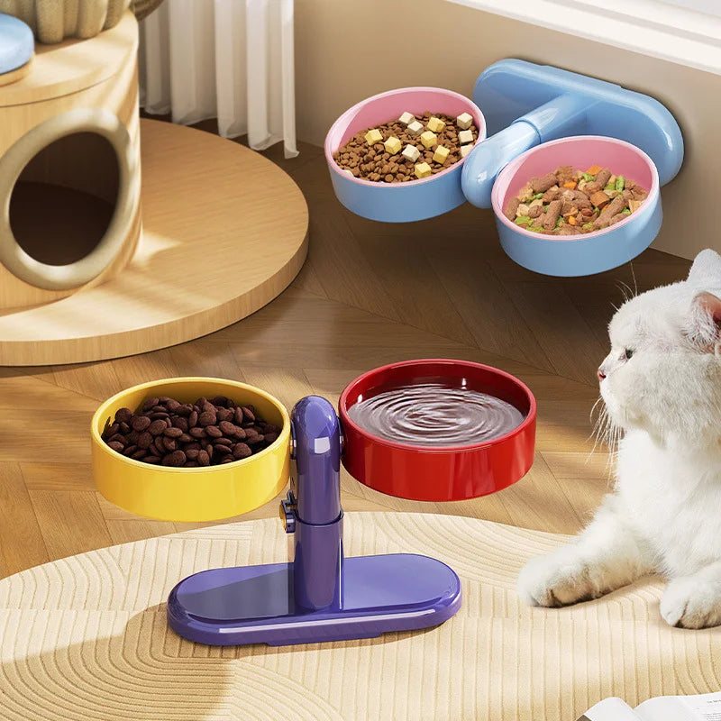 Raised Cat bowls- adjustable height