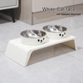 Elevated Pet Double Bowls on Raised Stand
