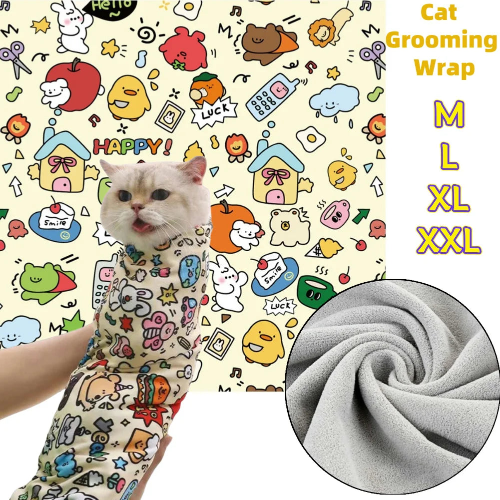 Cat Grooming Wrap  Swaddle for nail clipping