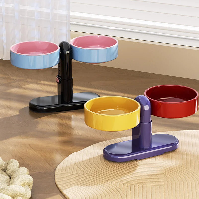 Raised Cat bowls- adjustable height