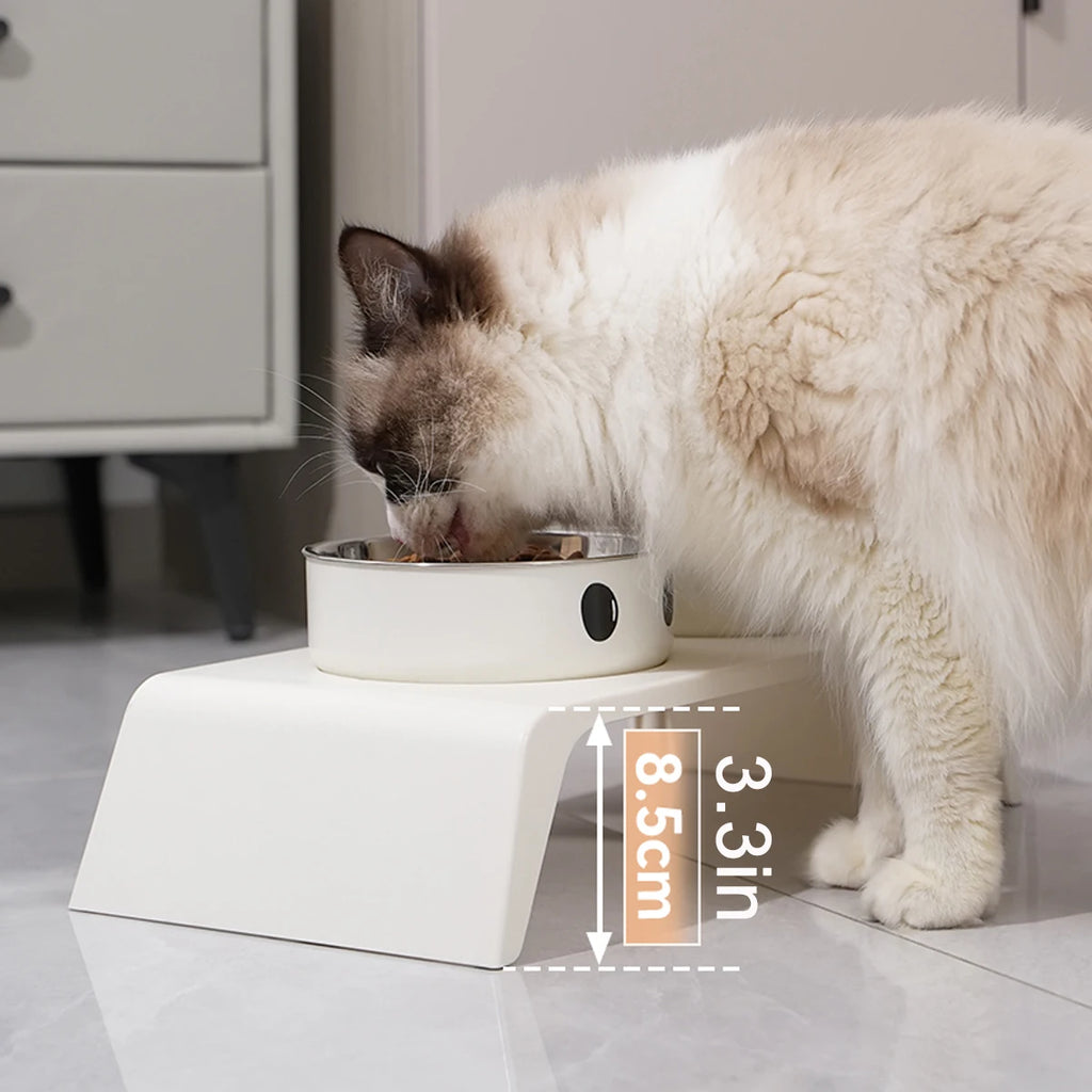 Elevated Pet Double Bowls on Raised Stand
