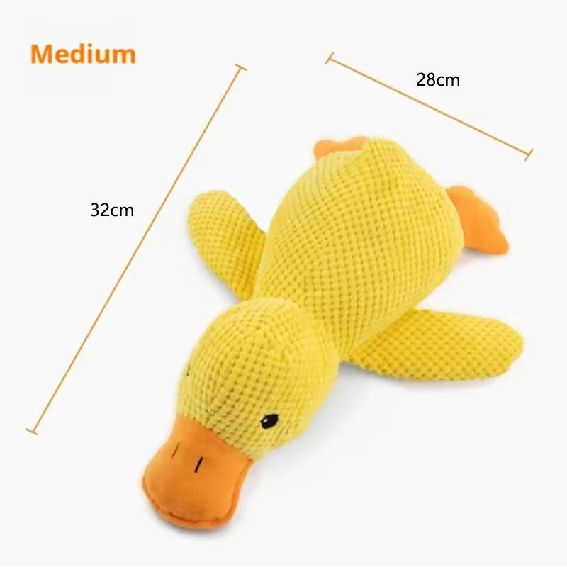 Calming Duck Toys Durable Squeaky for Pet Teeth
