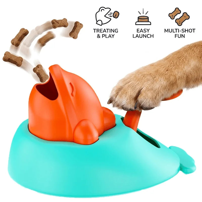 Pet Puzzle Food Launcher Interactive Feeder