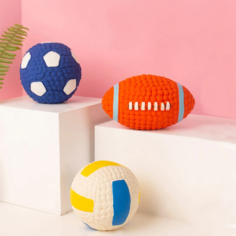Dog football and Volleyball Squeaky Toy