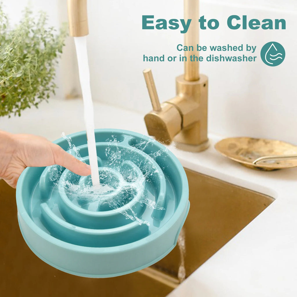 Maze Pet  Food Bowl for slower eating - Non slip and Durable - Suitable for pets of all sizes