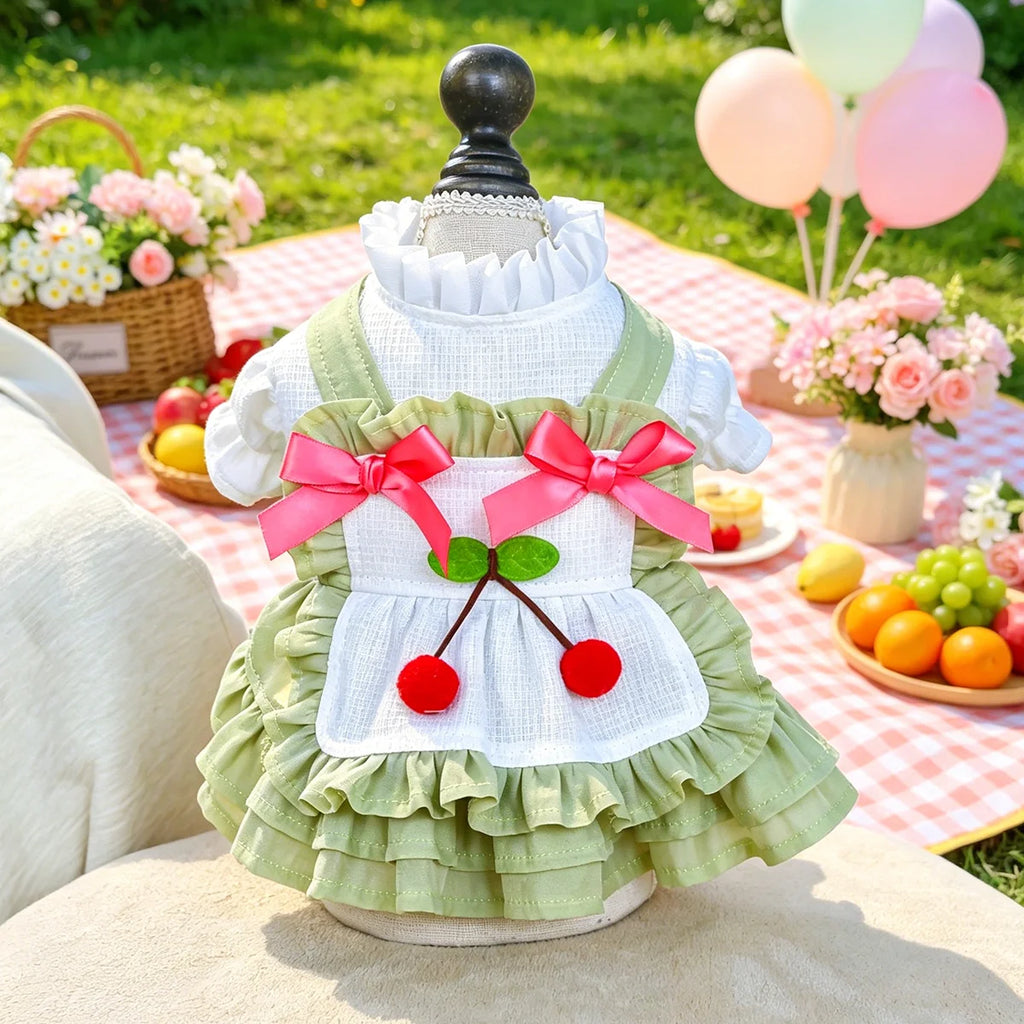 Ruffled Pet dress for small dogs