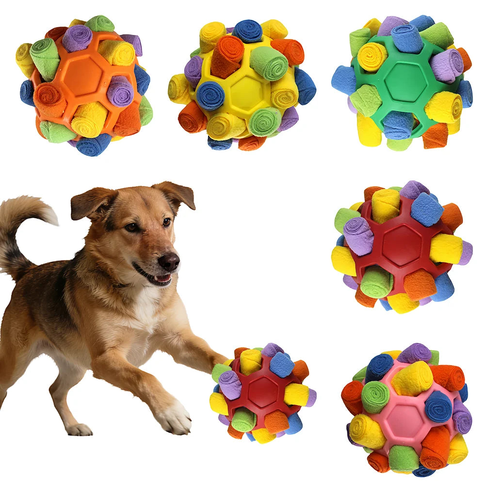 Pet Treat Dispenser Ball, Bite-Resistant Multifunctional Feeding Toy