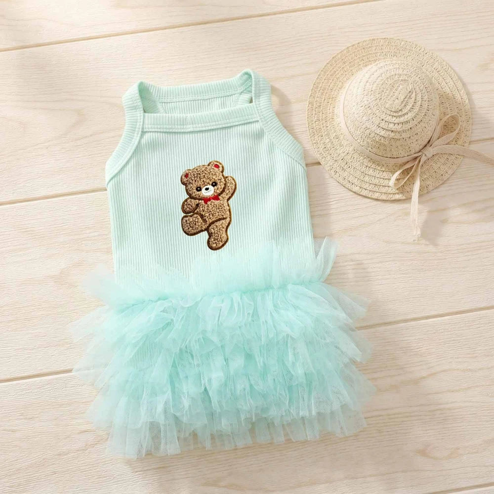 Cute Princess Sleeveless Puffy Pet dress